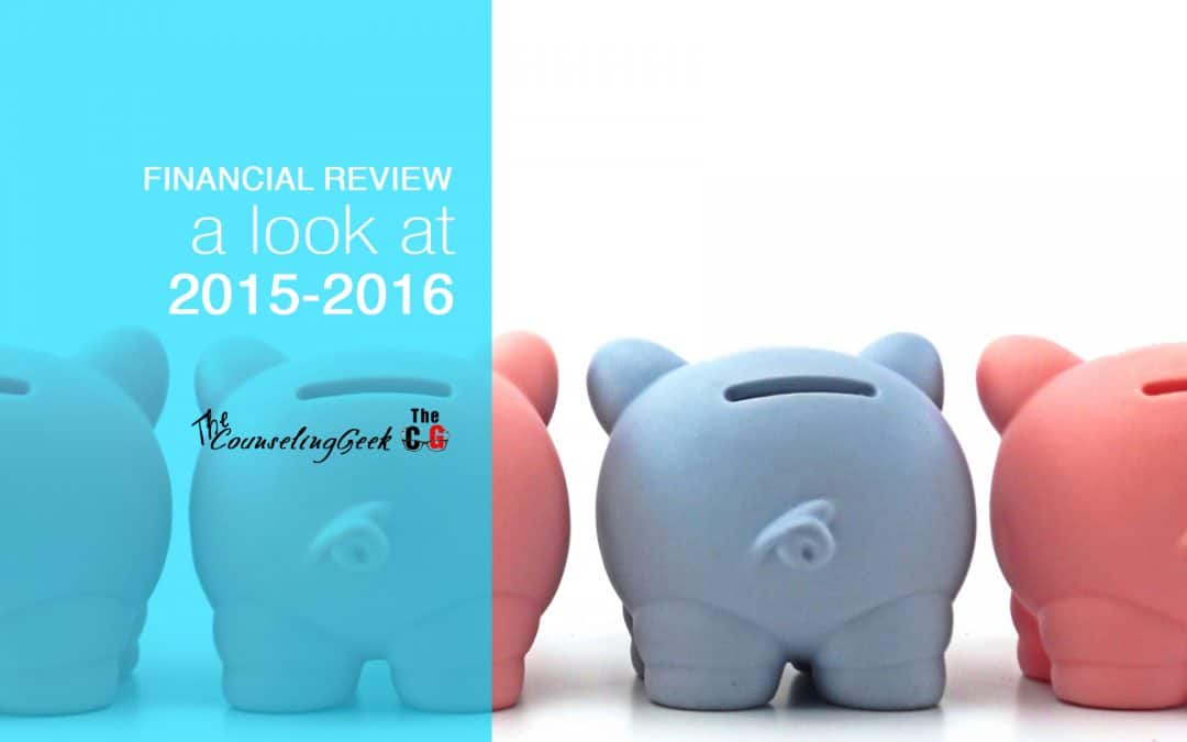 2015-2016 Counseling Geek Financial Year In Review